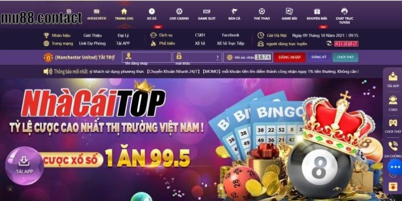 Nhiều tựa game hot tại Mu88